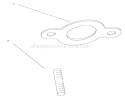 Exhaust Assembly Kohler Cv18s-Ps-61528 And Cv18s-Ps-61529 Diagram and Parts List for 72087 210000001-210999999 - 2001 Toro Lawn Tractor