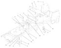 Frame Assembly Diagram and Parts List for 72087 210000001-210999999 - 2001 Toro Lawn Tractor