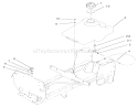 Fuel Tank Assembly Diagram and Parts List for 72087 210000001-210999999 - 2001 Toro Lawn Tractor