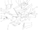 Hoodstand And Firewall Assembly Diagram and Parts List for 72087 210000001-210999999 - 2001 Toro Lawn Tractor