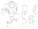 Blower Housing And Baffle Assembly Kohler Cv18s-Ps-61528 And Cv18s-Ps-61529 Diagram and Parts List for 72087 210000001-210999999 - 2001 Toro Lawn Tractor