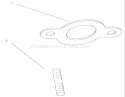 Exhaust Diagram and Parts List for 72107 230000001-230999999 - 2003 Toro Lawn Tractor