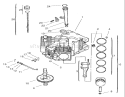 Crankcase Diagram and Parts List for 72107 230000001-230999999 - 2003 Toro Lawn Tractor