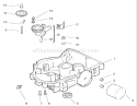 Oil Pan / Lubrication Diagram and Parts List for 72107 230000001-230999999 - 2003 Toro Lawn Tractor