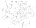 Hoodstand and FirewallAssembly Diagram and Parts List for 72107 230000001-230999999 - 2003 Toro Lawn Tractor