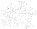Lift Lever Arm and Height-Of-Cut Diagram and Parts List for 72107 230000001-230999999 - 2003 Toro Lawn Tractor