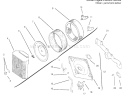 Air Intake / Filtration Diagram and Parts List for 72110 6900001-6999999 - 1996 Toro Lawn Tractor