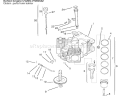 Crankcase Diagram and Parts List for 72110 6900001-6999999 - 1996 Toro Lawn Tractor