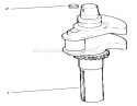 Crankshaft Diagram and Parts List for 72110 6900001-6999999 - 1996 Toro Lawn Tractor