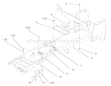 Frame Diagram and Parts List for 72110 6900001-6999999 - 1996 Toro Lawn Tractor