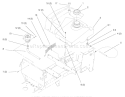 Fuel Tank and Hydro Reservoir Diagram and Parts List for 72110 6900001-6999999 - 1996 Toro Lawn Tractor