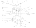 Battery Diagram and Parts List for 72110 6900001-6999999 - 1996 Toro Lawn Tractor