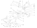 Power Lift Diagram and Parts List for 72110 6900001-6999999 - 1996 Toro Lawn Tractor