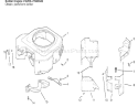 Blower Housing and Baffle Diagram and Parts List for 72110 6900001-6999999 - 1996 Toro Lawn Tractor