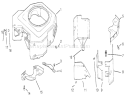 Blower Housing and Baffle Diagram and Parts List for 72110 7900001-7999999 - 1997 Toro Lawn Tractor