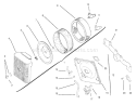Air Intake / Filtration Diagram and Parts List for 72110 8900001-8900599 - 1998 Toro Lawn Tractor