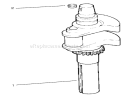 Crankshaft Diagram and Parts List for 72110 8900001-8900599 - 1998 Toro Lawn Tractor