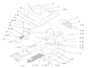 Fender and Footrest Diagram and Parts List for 72110 8900001-8900599 - 1998 Toro Lawn Tractor