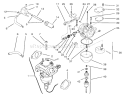 Fuel System Diagram and Parts List for 72110 8900001-8900599 - 1998 Toro Lawn Tractor