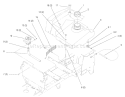 Fuel Tank and Hydro Reservoir Diagram and Parts List for 72110 8900001-8900599 - 1998 Toro Lawn Tractor