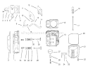 Head/ Valve/ Breather Diagram and Parts List for 72110 8900001-8900599 - 1998 Toro Lawn Tractor