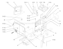 Hoodstand And Firewall Diagram and Parts List for 72110 8900001-8900599 - 1998 Toro Lawn Tractor