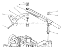 Lever Damper Diagram and Parts List for 72110 8900001-8900599 - 1998 Toro Lawn Tractor