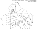 Engine Controls Diagram and Parts List for 72115 9900001-9999999 - 1999 Toro Lawn Tractor