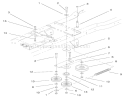 Hydro Drive Components Diagram and Parts List for 72115 9900001-9999999 - 1999 Toro Lawn Tractor
