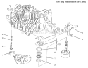 Range Shift Diagram and Parts List for 72115 9900001-9999999 - 1999 Toro Lawn Tractor