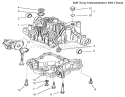 Transaxle Case Diagram and Parts List for 72115 9900001-9999999 - 1999 Toro Lawn Tractor