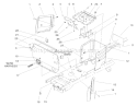 Hoodstand & Firewall Assembly Diagram and Parts List for 72108 200000001-200999999 - 2000 Toro Lawn Tractor