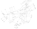Hydro Controls Assembly Diagram and Parts List for 72108 200000001-200999999 - 2000 Toro Lawn Tractor