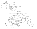 Oil Pan / Lubrication Diagram and Parts List for 72108 200000001-200999999 - 2000 Toro Lawn Tractor