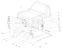 Seat Assembly Diagram and Parts List for 72108 200000001-200999999 - 2000 Toro Lawn Tractor