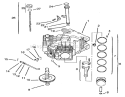 Crankcase Diagram and Parts List for 72108 200000001-200999999 - 2000 Toro Lawn Tractor