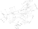 Hydro Controls Assembly Diagram and Parts List for 72108 220000001-220999999 - 2002 Toro Lawn Tractor