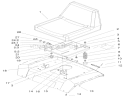 Seat Assembly Diagram and Parts List for 72108 220000001-220999999 - 2002 Toro Lawn Tractor