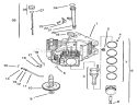 Crankcase Diagram and Parts List for 72108 220000001-220999999 - 2002 Toro Lawn Tractor