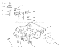 Oil Pan/Lubrication Diagram and Parts List for 72116 230000001-230999999 - 2003 Toro Lawn Tractor