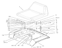 Seat Assembly Diagram and Parts List for 72116 230000001-230999999 - 2003 Toro Lawn Tractor