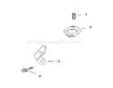 Exhaust Assembly Diagram and Parts List for 72200 230000001-230999999 - 2003 Toro Lawn Tractor