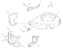 Blower Housing Diagram and Parts List for 72200 230000001-230999999 - 2003 Toro Lawn Tractor
