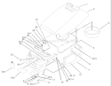 Hood and Grill Assembly Diagram and Parts List for 72200 230000001-230999999 - 2003 Toro Lawn Tractor