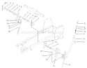 Manual Lift Lever Assembly Diagram and Parts List for 72200 230000001-230999999 - 2003 Toro Lawn Tractor