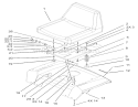 Seat Assembly Diagram and Parts List for 72200 230000001-230999999 - 2003 Toro Lawn Tractor