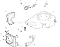 Blower Housing and Baffles Diagram and Parts List for 72200 250000001-250999999 - 2005 Toro Lawn Tractor