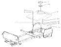 Fuel Tank Assembly Diagram and Parts List for 72201 230000001-230999999 - 2003 Toro Lawn Tractor
