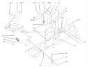 Hoodstand and Firewall Assembly Diagram and Parts List for 72201 230000001-230999999 - 2003 Toro Lawn Tractor