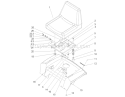 Seat Assembly Diagram and Parts List for 72200 250000001-250999999 - 2005 Toro Lawn Tractor